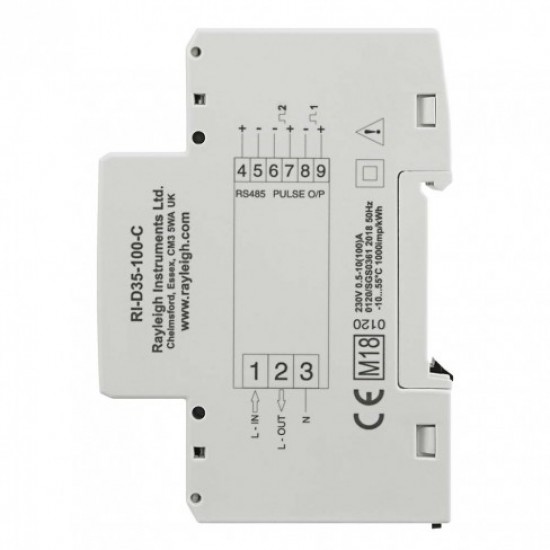 100A Single Phase 2 Module Multifunction Energy Meter - MID Certified - SPMK1MID