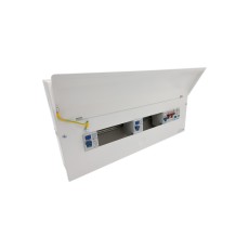 18th Ed Metal IP40 Consumer Units With Isolator Dual RCD and SPD