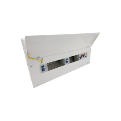 18th Edition 11 Usable Way Metal Consumer Unit 1 x 100A Iso. 2 x 63A Type A RCD Protek Type 2 Surge Arrester AM18/11-63A/SP