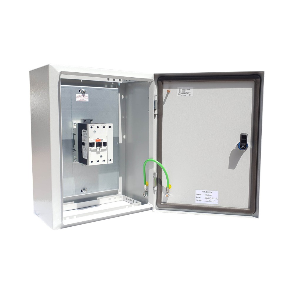 160A 4 Pole Enclosed Metal IP66 Normally Open Base Mounted Contactors ...