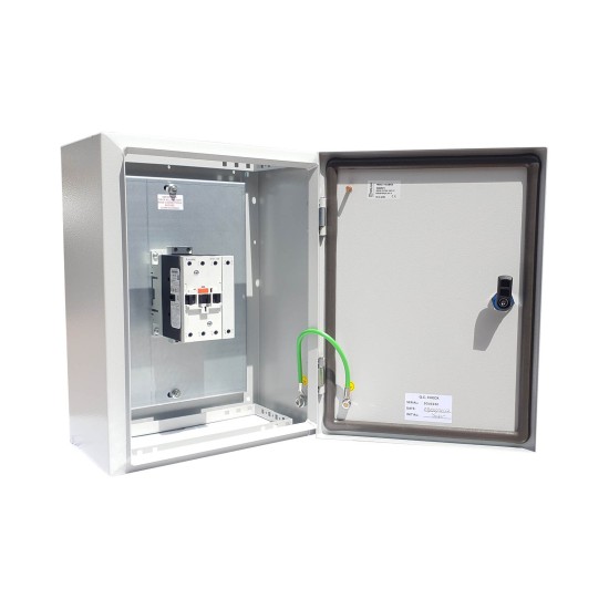 80A 4 Pole Enclosed Metal IP66 Normally Open Base Mounted Contactors HDC0804MT