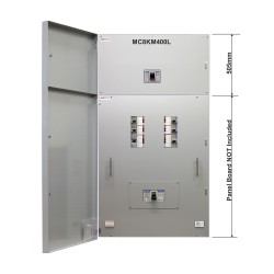 1 x Adjustable 400A 3 Pole MCCB Outgoing Kit With Enclosure To Suit 800A Panel Boards MC8KM-400L