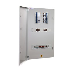 Total 8 Way 3 Phase Board - 250A Rated Split Load - 4 Way + 4 Way - TPSL - 44