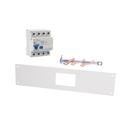 100A 300mA 4 Pole RCD Incoming kit With RCD Cover Plate and Connectors R100/300K